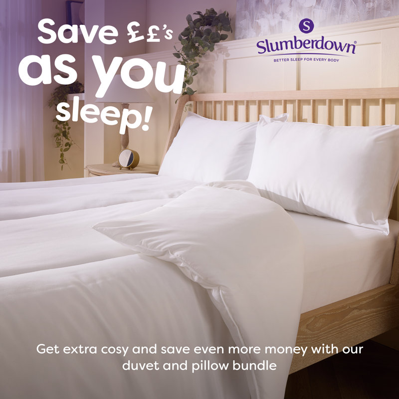 Slumberdown Feels Like Down Duvet – 10.5 Tog, Double, Hypoallergenic, Machine Washable, Double (4'6)