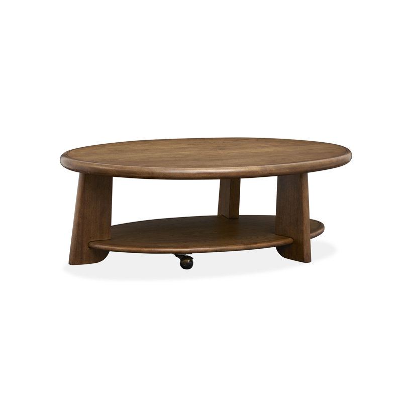 Fyfe Oval Cocktail Table With Casters