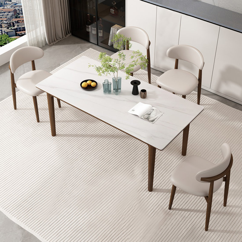 Ensemble de table de salle à manger 4 personnes, H 29,53 po x l 55,12 po x P 31,5 po