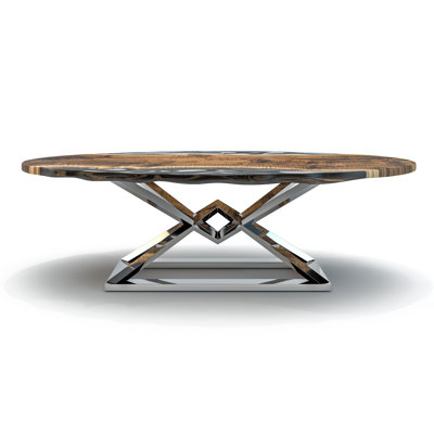 Abruzzo Walnut Oval Dining Table
