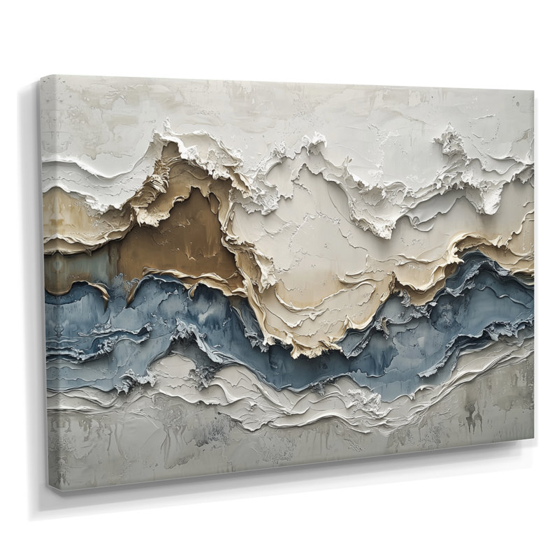 Cannock - Abstract Wall Art, Toile tendue sur cadre, H 16 po x l 32 po, Ne s’applique pas