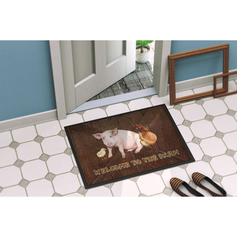 Gastonville Non-Slip Indoor Doormat, Rectangle 2' x 3'
