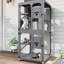 Grande cage d'extérieur en bois massif pour chat, cage d'extérieur pour aire de jeux