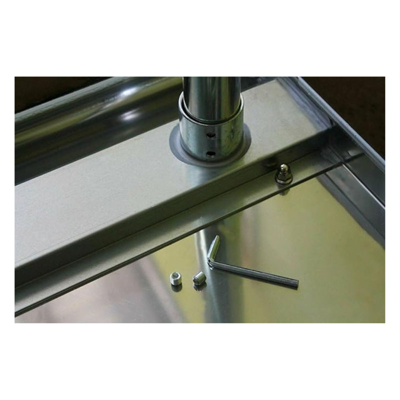 Table en acier inoxydable 430 avec tiroir, poste de travail commercial, 36 po L x 24 po P., 3624