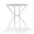 Balto Bates White Outdoor Dining 2 Seats Set