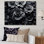 «Black Pansies Emerge From The Shadows I», reproduction sur toile