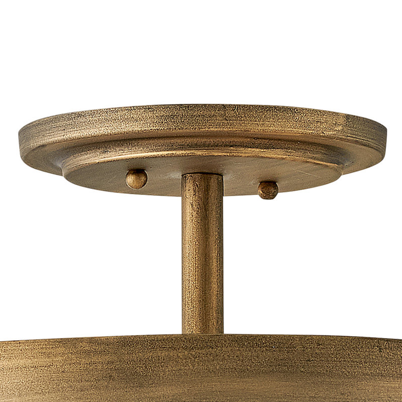 Bohemian Chic Burnished Gold & Soft Sea Glass LED Bowl Light