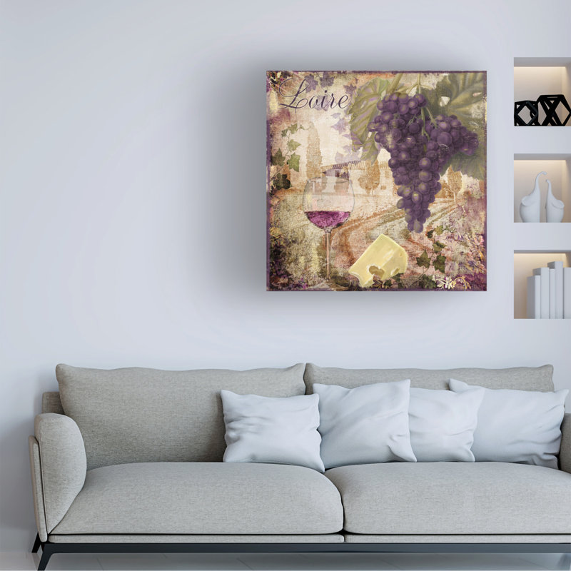 Art sur toile Sasha Wine Country II, H 14 po x l 14 po