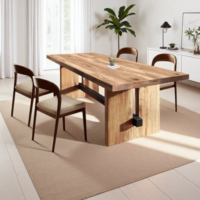 Small solid wood dining table set