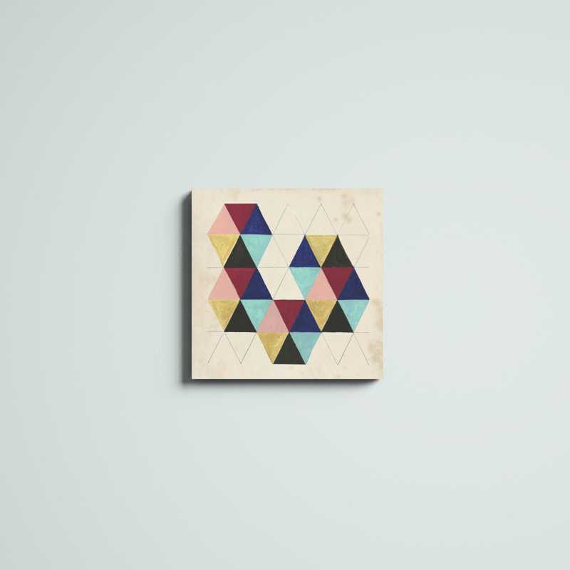 «Geometric Pattern Play III», impression sur toile, H 20 po x l 20 po