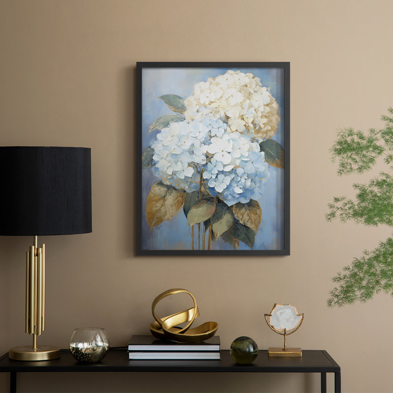 FLORAL Series CII - reproduction encadrée de qualité supérieure - prête à être accrochée - aucun clou requis