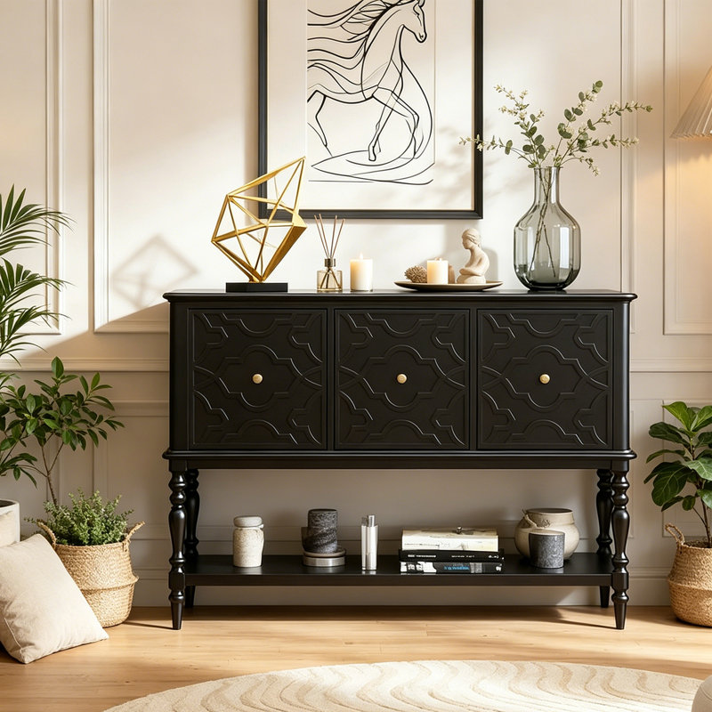 Armoire d'entrée French French, H 39,4 po x l 53,1 po x P 15 po