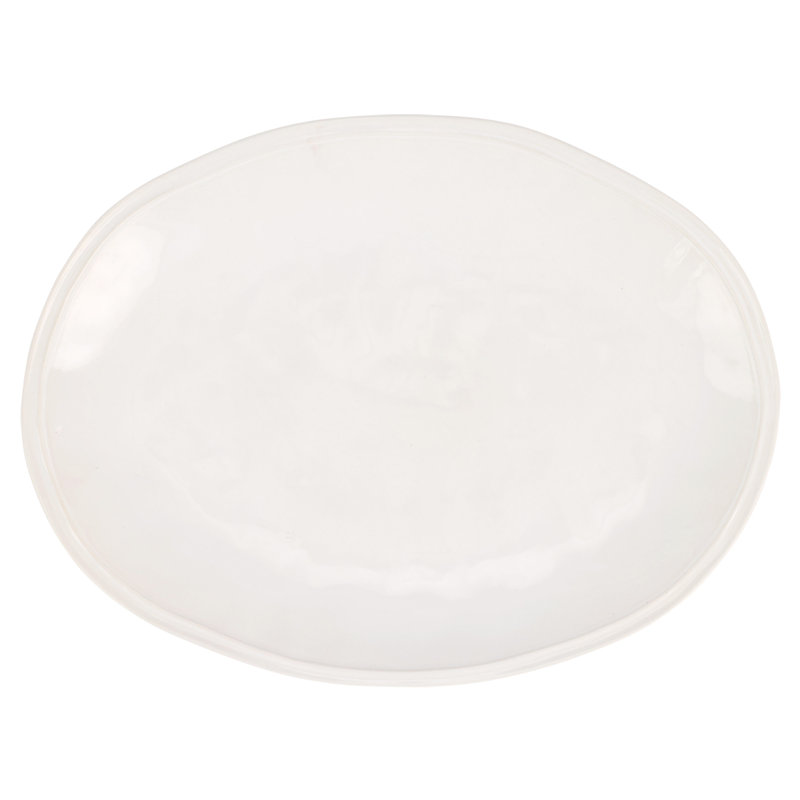 Plateau ovale blanc Aria