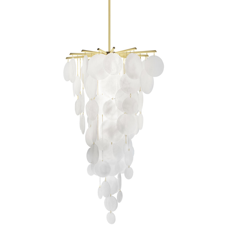 Nimbus 16 - Light Chandelier, Satin Brass