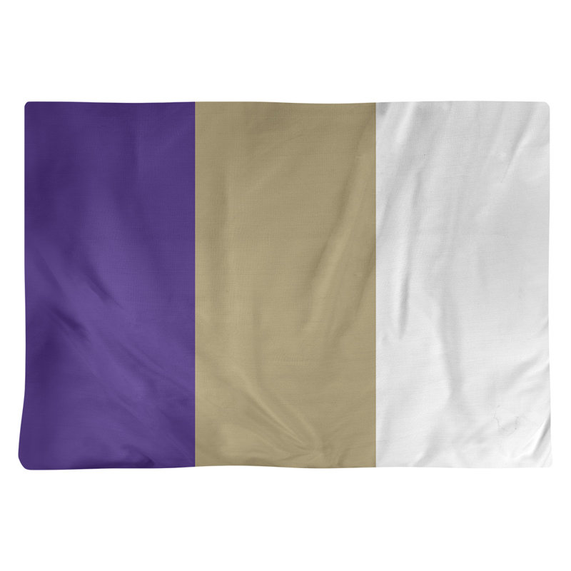 Récapitulatif de 18 po Washington, Mauve / doré, Sergé de coton