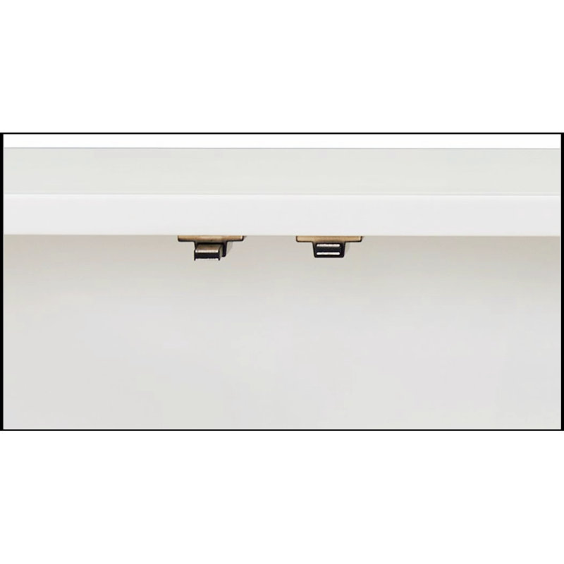 Armoire à console avec perle blanche et argentée avec rangement spacieux Pearl, parfaite pour un décor moderne et élégant.