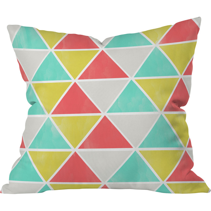 Coussin extérieur Allyson Johnson Summer Triangles, 20 po x 20 po