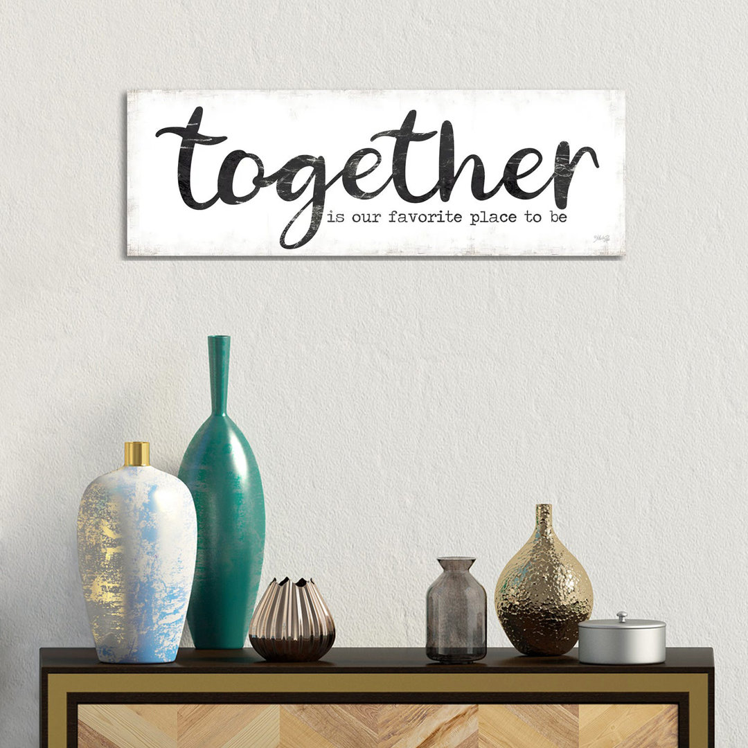 Together Is Our Favorite Place To Be by Marla Rae - Panoramic Print on Canvas