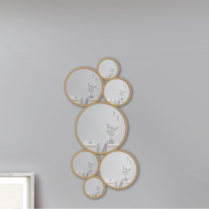 Danise Metal Flat Wall Mirror
