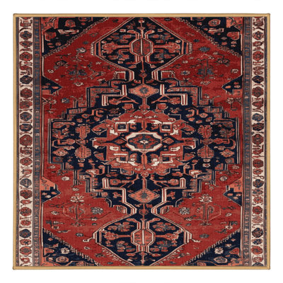 Tapis brun lavable à la machine