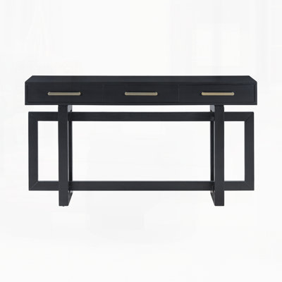 Modern Console Table With Three Drawers, Extra Long Entryway Table For Entryway, Hallway, Living Room, Foyer