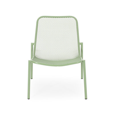 Stackable Chairs For Outdoor Space, , Seat, Metal, 25.24"w X 22.18"d 25.24"h Chairs, Modern Mesh Iron Frame, 26" W 22.18" D H