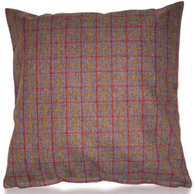 Aadvik Plaid Square Throw Pillow Cover