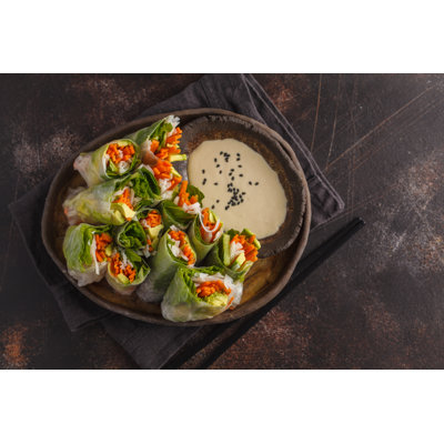 Spring Rolls - Wrapped Canvas Print