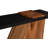 Slant Console Table, Natural/Black