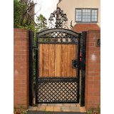 Black/Brown Metal Gate