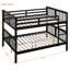 Space-saving Full Bunk Beds, Solid Wood Frame, Rustic Espresso Finish