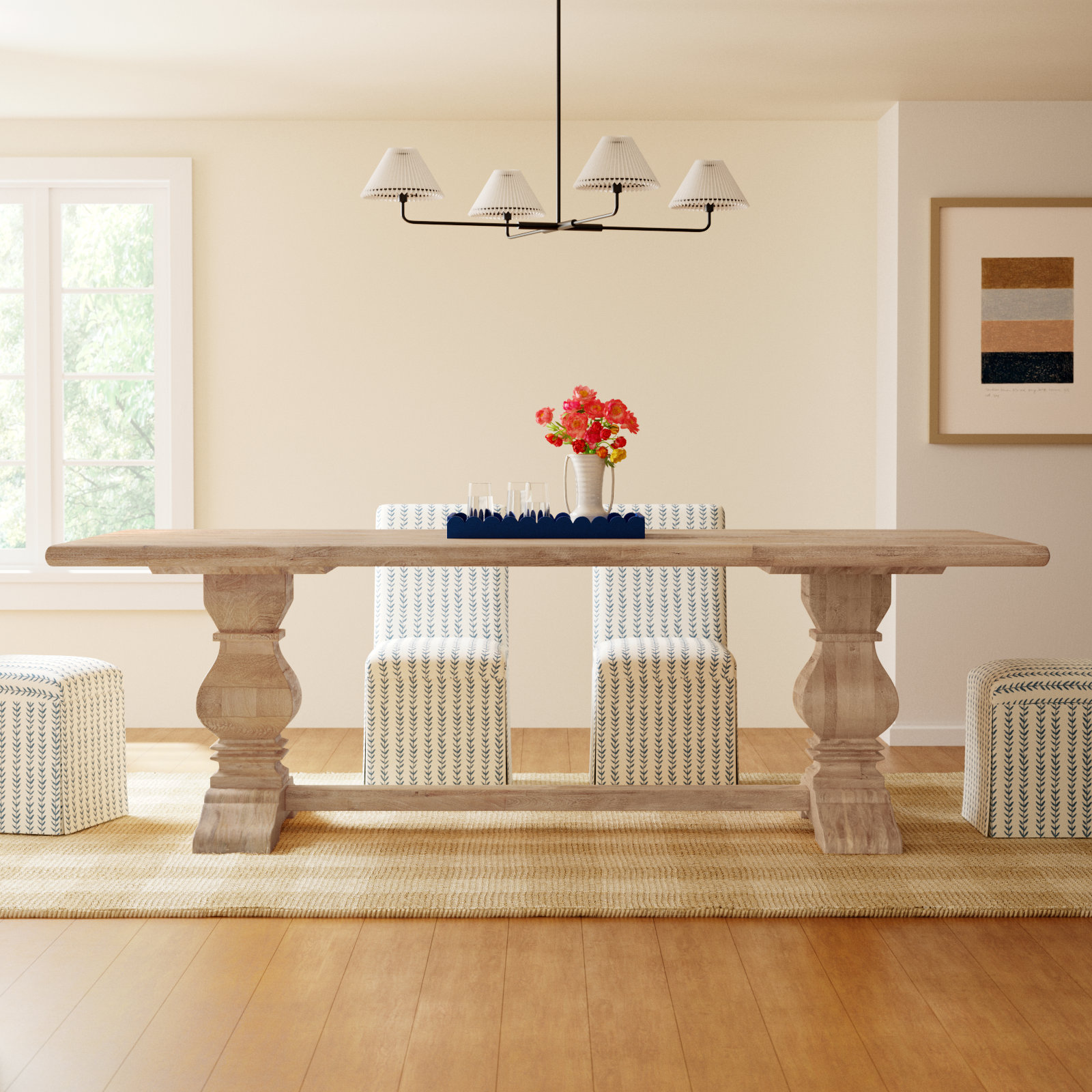 Lyons Dining Table, 42" W x 108" L