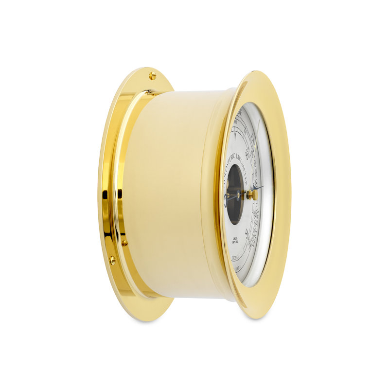 6" Ship's Bell Barometer in Brass