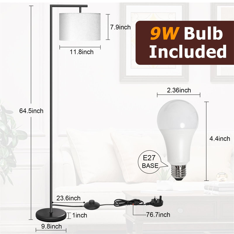 160cm LED Arched Floor Lamp
