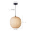 Luminaire suspendu 1 lumière jaune Bairbre-2027037963