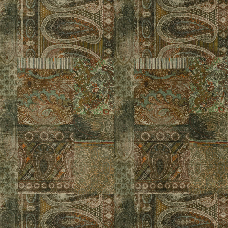 Bohemian Romance Lomond Performance Fabric, Emerald