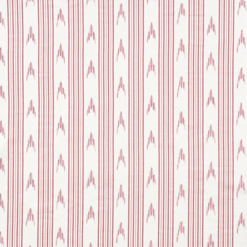 Schumacher x Mark D. Sikes Santa Barbara Ikat Fabric, Pink