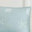 Ensemble de courtepointe brodée réversible en coton 4 pièces avec coussin décoratif turquoise -119237149