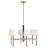 Saunders 6-Light Shaded Mid-Century Modern Chandelier