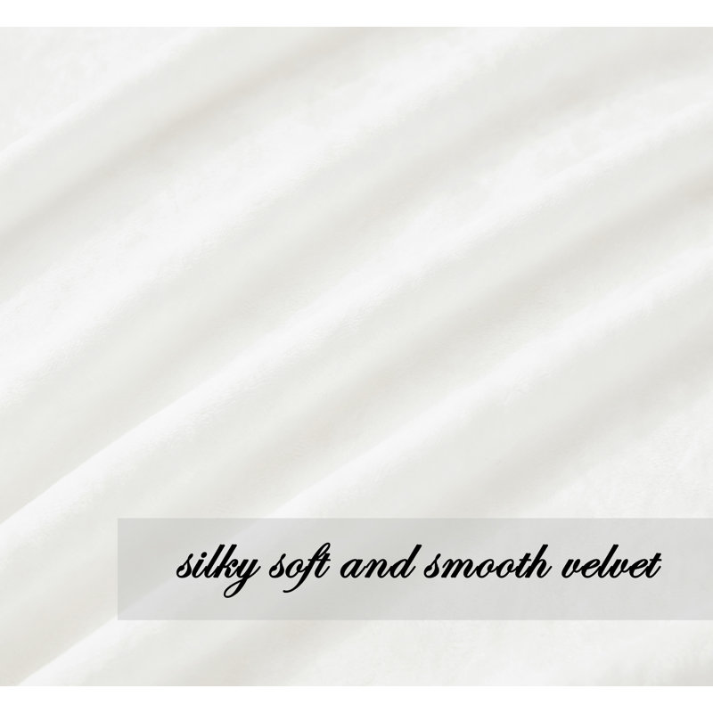 Cream White Velvet Room-Darkening Window Panels, 100 x 72