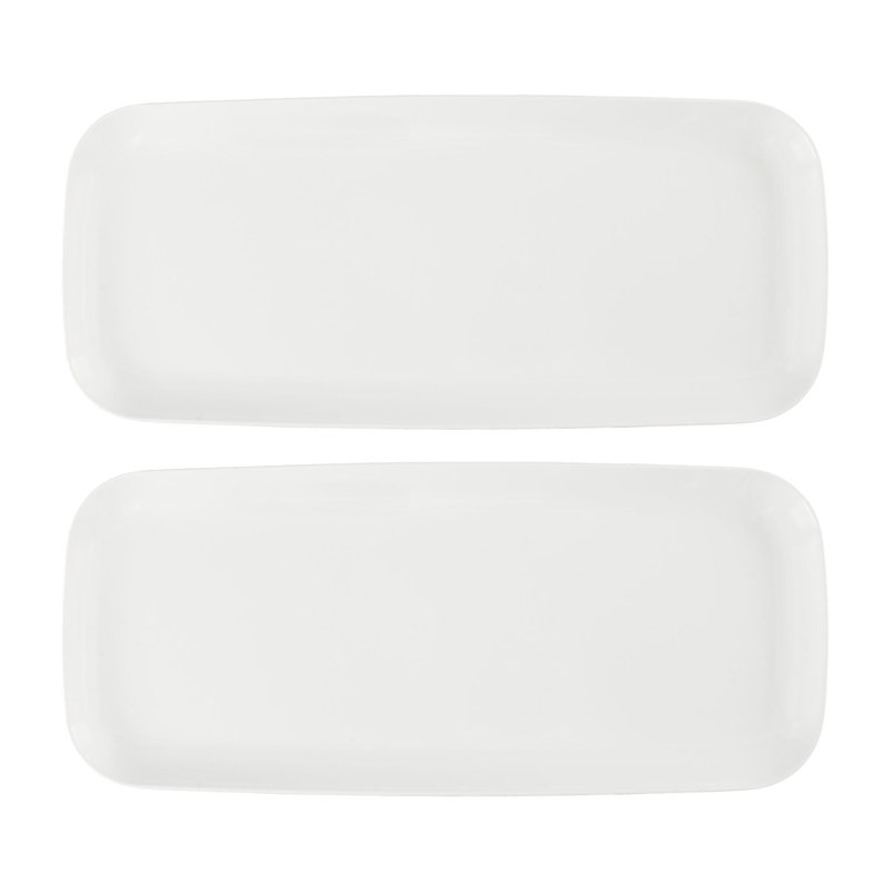 2-Piece White 15" Tray
