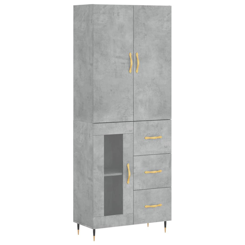 Meenah 69.5cm Sideboard, Concrete Grey