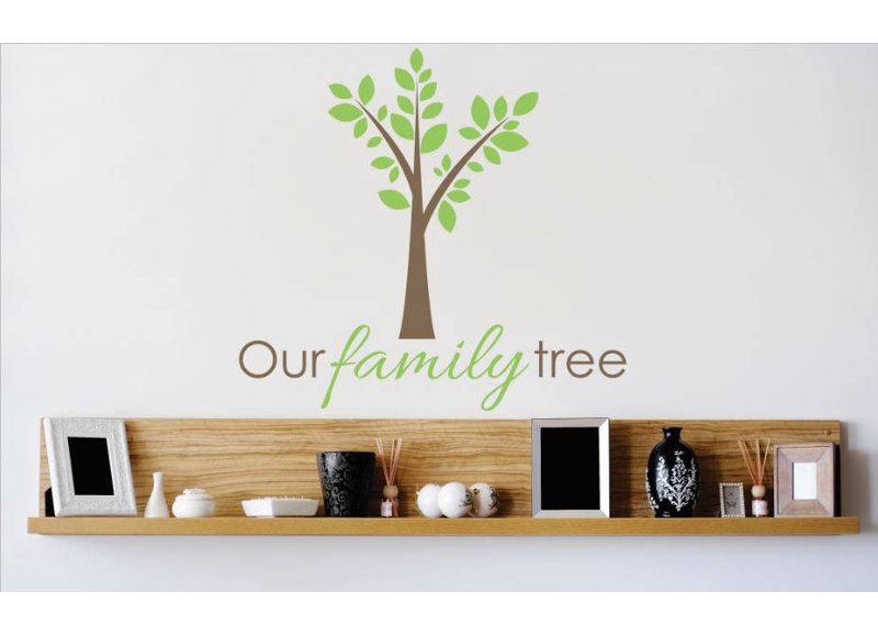 People Wall Decal, 20" H x 20" W x 0.16" D, Green/Brown