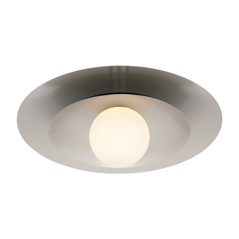 Sherrer 1-Light Ceiling Light in Polished Chrome, Polished Chrome