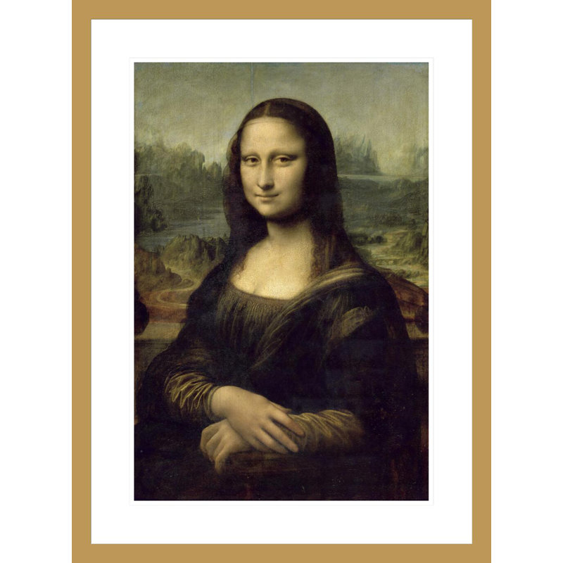 «Mona Lisa (La Joconde)» par Leonardo Da Vinci, impression giclée encadrée, H 29,5 po x l 21,98 po