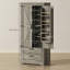 Armoire de rangement 64 po avec portes et tiroirs, gris-404863206