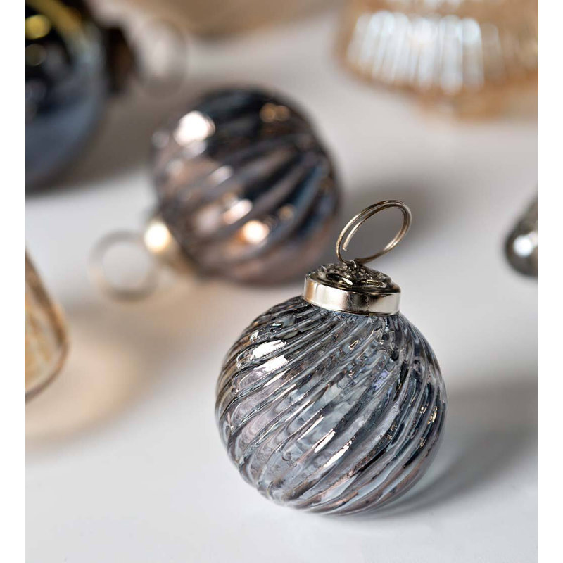 5'' Glass Holiday Shaped Ornament