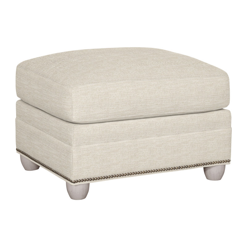 Fairgrove Upholstered Ottoman, Dove Gray, Tommy Flax, Yes