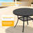 Eidanas 4-Person Outdoor Dining Set with 40.6" Round Dining Table and 4 Stackable Chairs-1388142248
