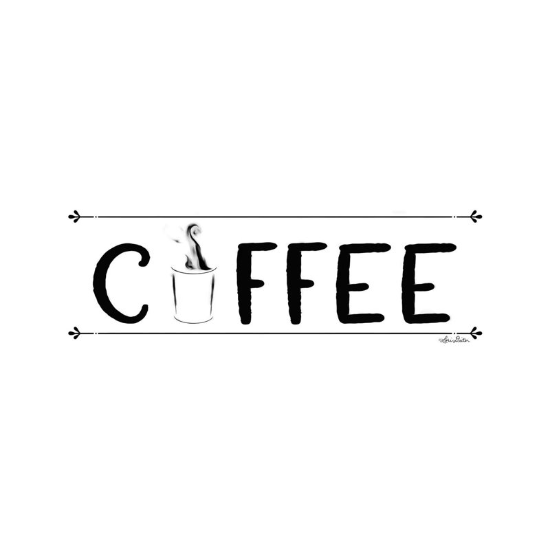 Coffee Banner by Lori Deiter - Wrapped Canvas Panoramic Print, 30.48 cm H x 91.44 cm W x 1.91 cm D